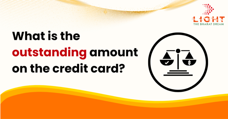 outstanding amount on the credit card